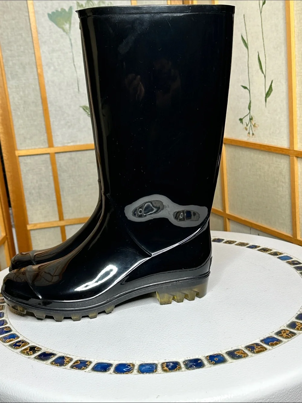 🔥 Authentic Coach Women’s Knee-High Rubber Rain Boots  Size 8🔥